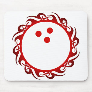 tribal bowling mouse pad