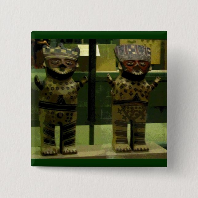 Tribal Boys CB 2 Inch Square Button (Front)