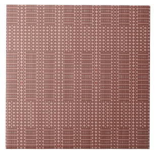 Tribal Brown Pattern Tile