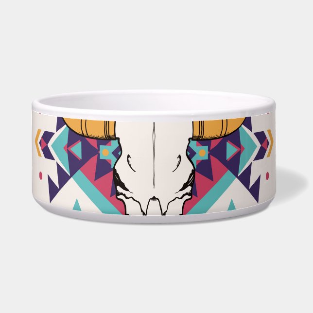 Tribal Bull Skull: Boho Seamless (Front)