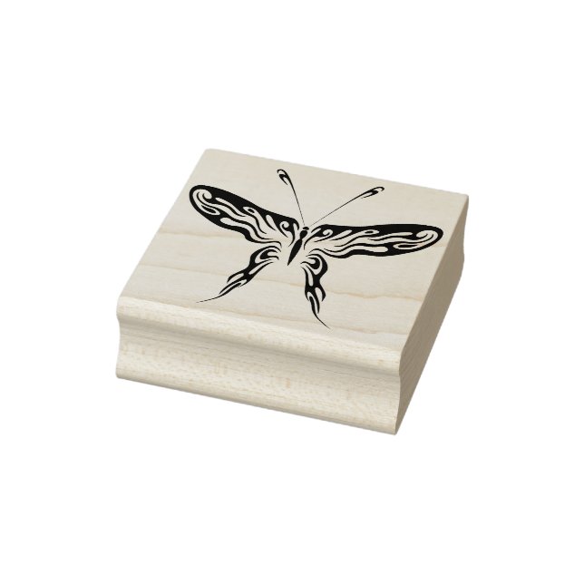 tribal butterfly abstract art stamp (Stamp)