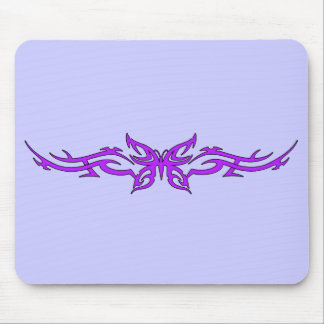 Tribal Butterfly in Purple Mousepad