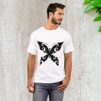 Tribal Butterfly Tattoo Bold Black Ink Style 