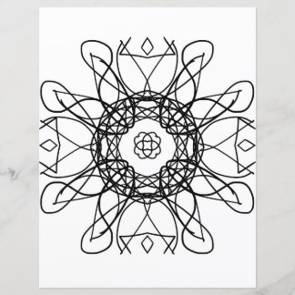 Tribal Celtic Cross Mandala Colouring Page