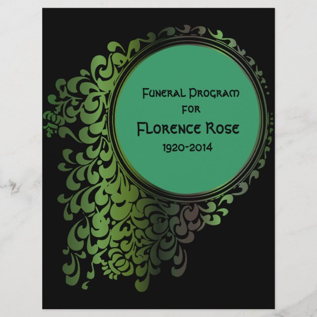 Tribal Celtic Pagan Funeral Program Pg 1-2 (Front)