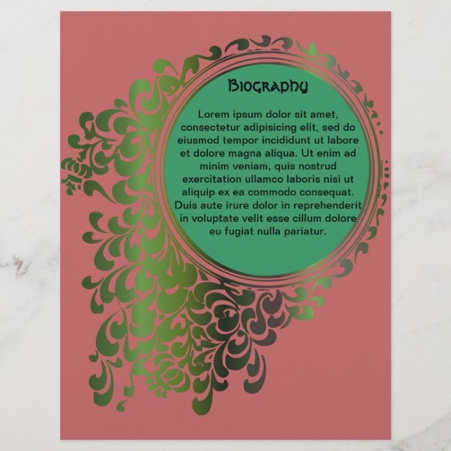 Tribal Celtic Pagan Funeral Program Pg 5-6 (Front)