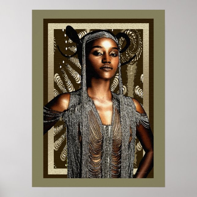 Tribal  Ceremonial Beauty Poster (Front)
