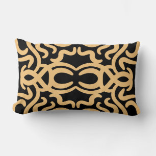 Tribal chief ornament lumbar pillow