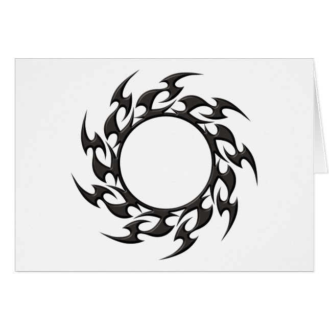 Tribal Circle Tattoo (Front Horizontal)