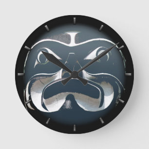 Tribal Clock Custom First Nation Art Wall Clock