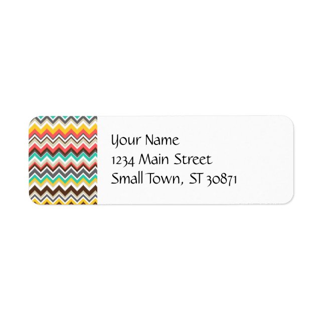 Tribal coloré Aztec Chevron ZigZag Grandes Imprime (Devant)