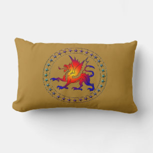 Tribal Colour Dragon Pillow II