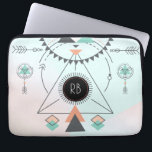 Tribal Colourful Geometric Totem Design Laptop Sleeve<br><div class="desc">Elegant colourful southwestern theme tribal totem geometric design.</div>