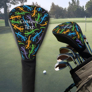 Tribal Colourful Lizards Pattern Golf Head Cover