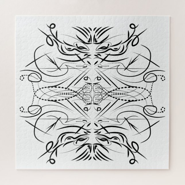 Tribal Creative Art Pattern Game Jigsaw Puzzle (Horizontal)