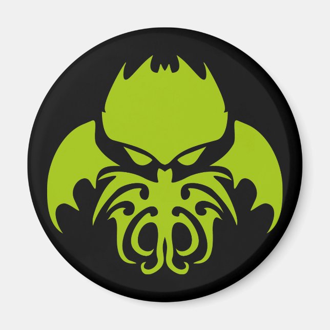 Tribal Cthulhu Magnet (Front)