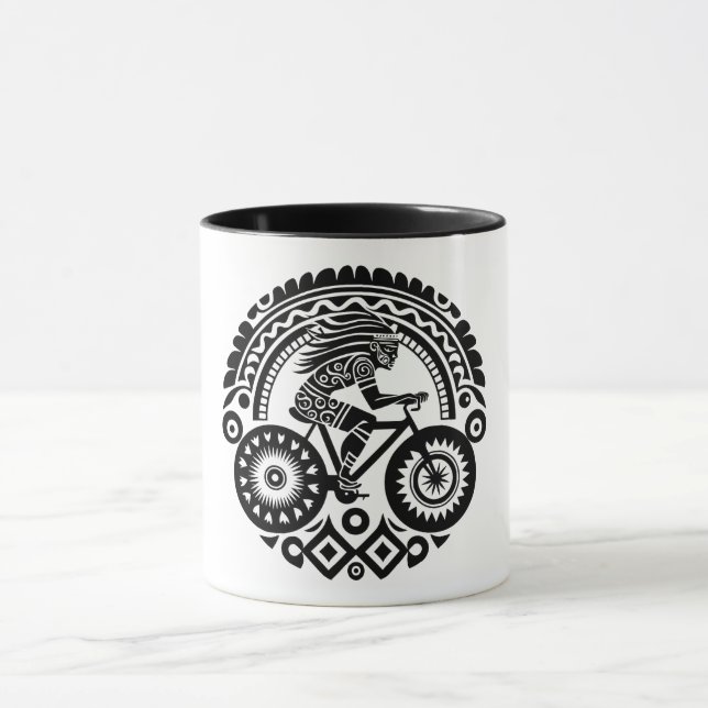 Tribal Cyclist Mug (Center)