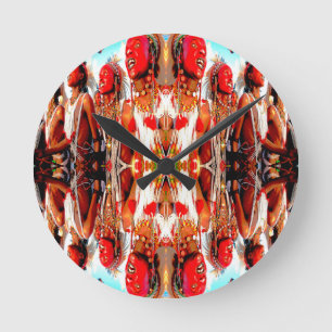 Tribal Dance Round Clock