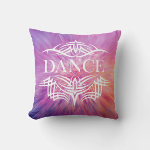 Tribal Dance (shaded) Throw Pillow