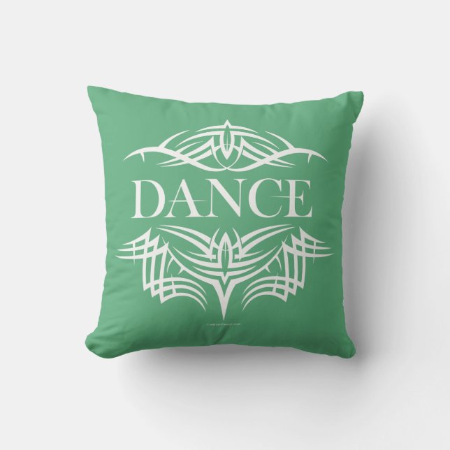 Tribal Dance Throw Pillow (Front)