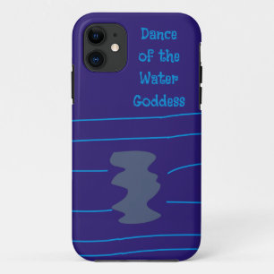 Tribal Dancing Goddess Ethnic Art Blue Neon Lights iPhone 11 Case