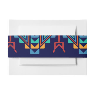 Tribal design abstract design invitation belly band