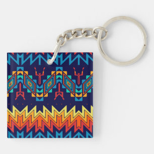 Tribal design abstract design keychain