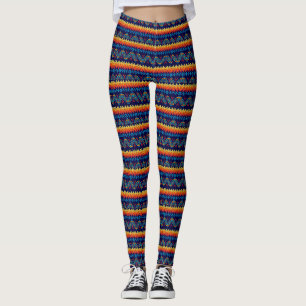 Tribal design abstract design leggings