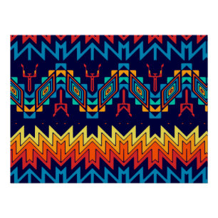 Tribal design abstract design poster