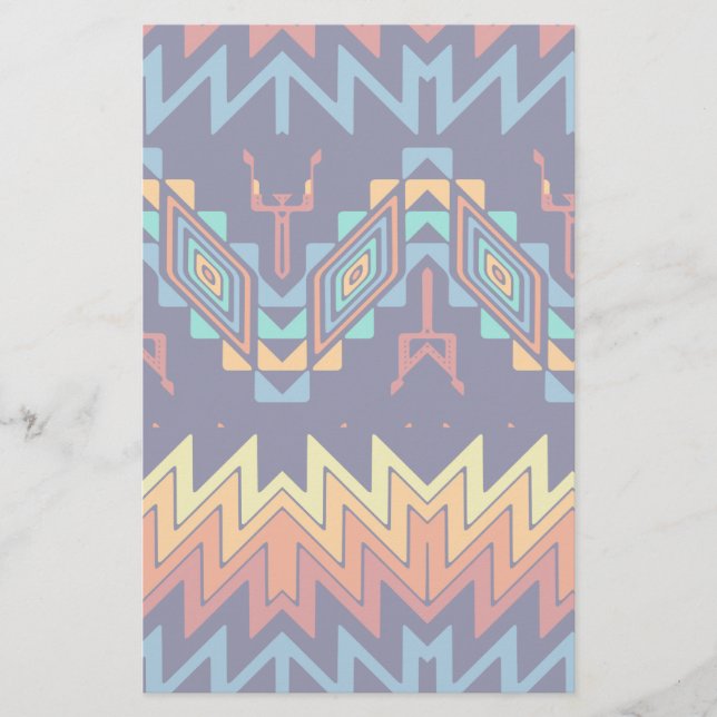 Tribal design abstract design stationery (Front)