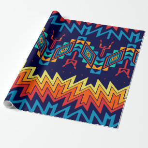 Tribal design abstract design wrapping paper