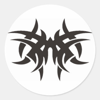 Tribal design classic round sticker