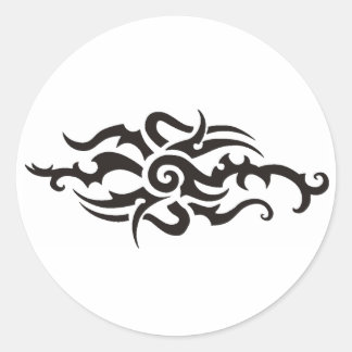 Tribal design classic round sticker
