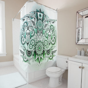 Tribal Design Green Tint