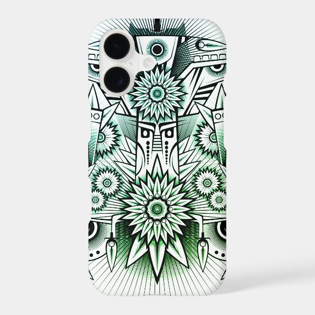 Tribal Design Green Tint (Back)
