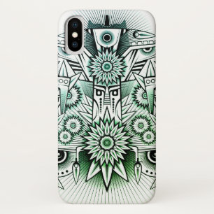 Tribal Design Green Tint Case-Mate iPhone Case