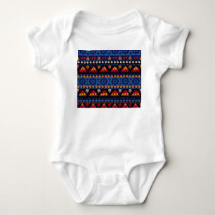 Tribal Design: Multifunctional Seamless Pattern. Baby Bodysuit