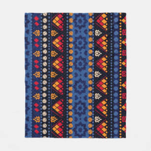 Tribal Design: Multifunctional Seamless Pattern. Fleece Blanket