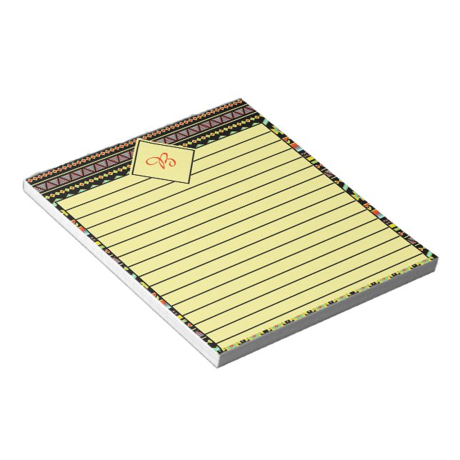 Tribal design notepad (Angled)