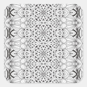 Tribal Design Square Sticker