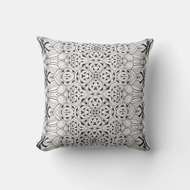 Tribal Design Throw Pillow (Front)