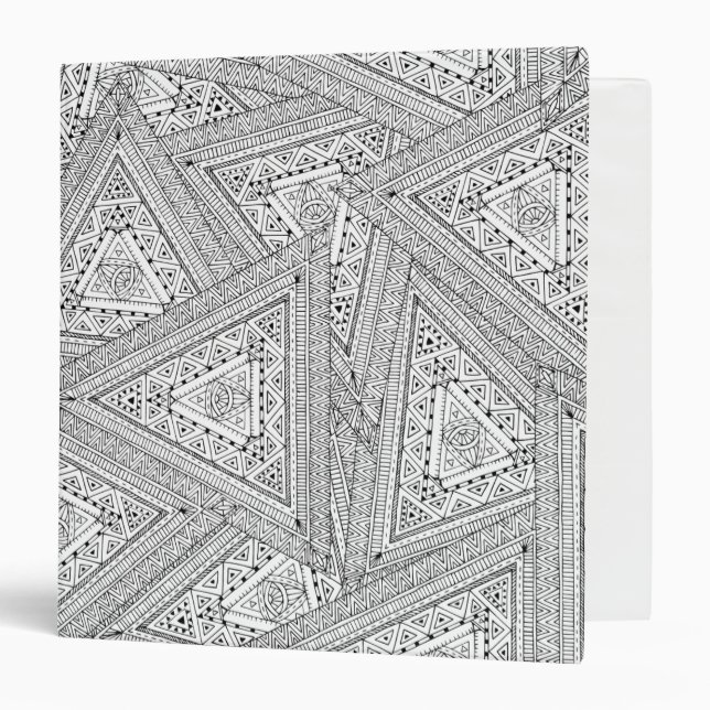 Tribal Doodle 2 Binder (Front/Inside)