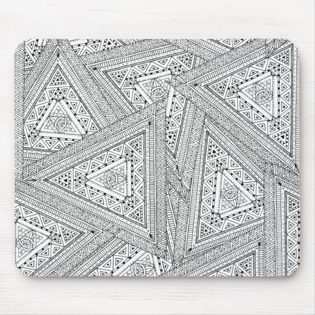 Tribal Doodle 2 Mouse Pad (Front)