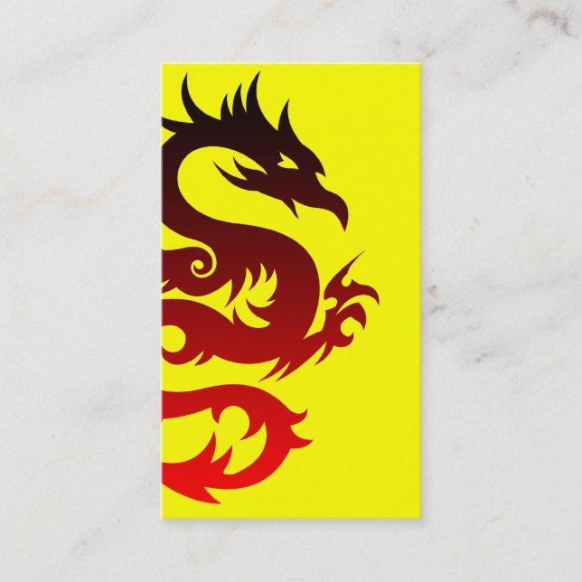 tribal dragon business card (Front)
