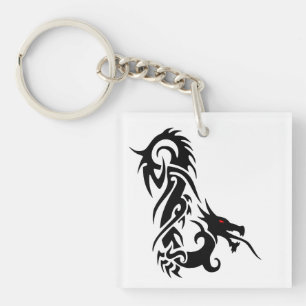Tribal Dragon Keychain