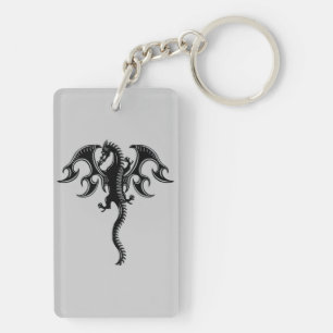 Tribal Dragon Keychain