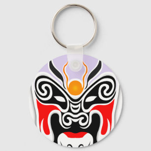Tribal Dragon Mask Keychain