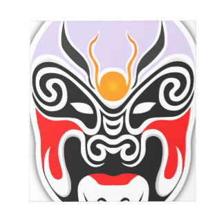 Tribal Dragon Mask Notepad