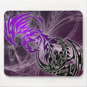 tribal dragon mouse pad