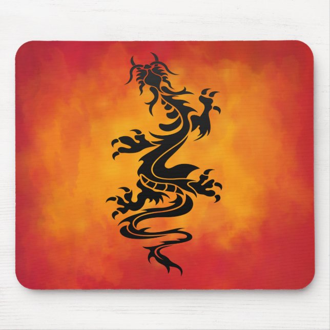 Tribal Dragon Mousepad (Front)